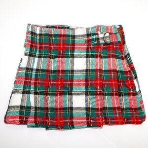 Carter's Girls 3T Red White Green KILT skirt New w Tag